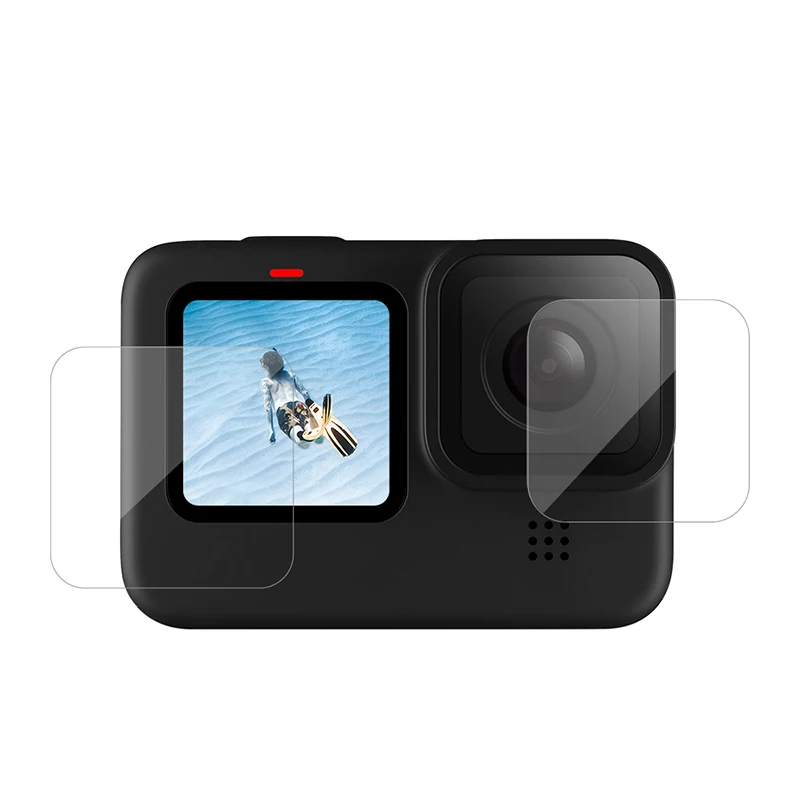 

Tempered Glass Screen Film lens Protective Films Front Back Screen Protector For GoPro Hero 9 Action camera Accessories