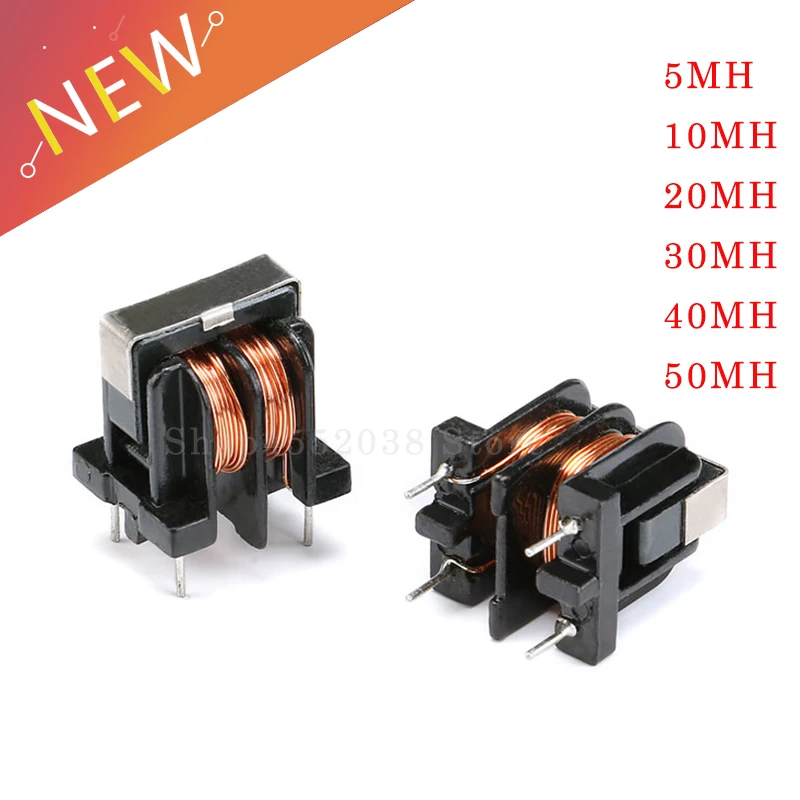 5PCS/LOT UU10.5 UF10.5 Common Mode Choke Inductor 10mH 20mH 30mH For Filter Inductance Pitch 10*13mm Copper wire Common Inductor