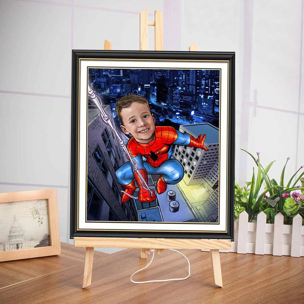 Disney Spider Man Custom Canvas Poster For Kid Room Decor Custom Personalized Printing Picture Wall Art Children Gifts Frameless