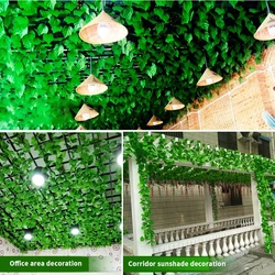 Artificial Vine False Flower Ceiling Corridor Home Fence Courtyard Decoration Green Vine Simulation Plant