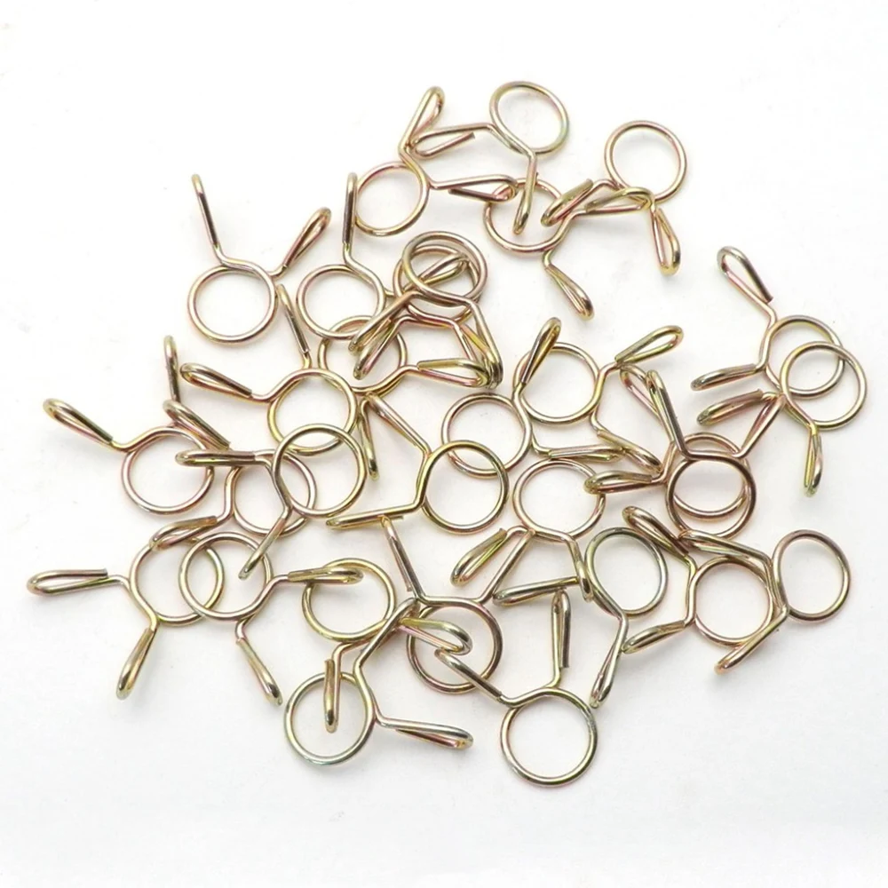 100 PCs Universal Spring Clamps, Spring Clamps for Hose, Motorcycle, Scooter, ATV, Clamps Set