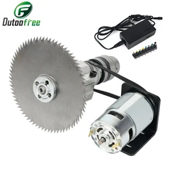 775 Motor DC 24V DIY Mini Table Saw 100mm Saw Blade Wood Cutting Multifunctional Table Circular Saw Electric Tool