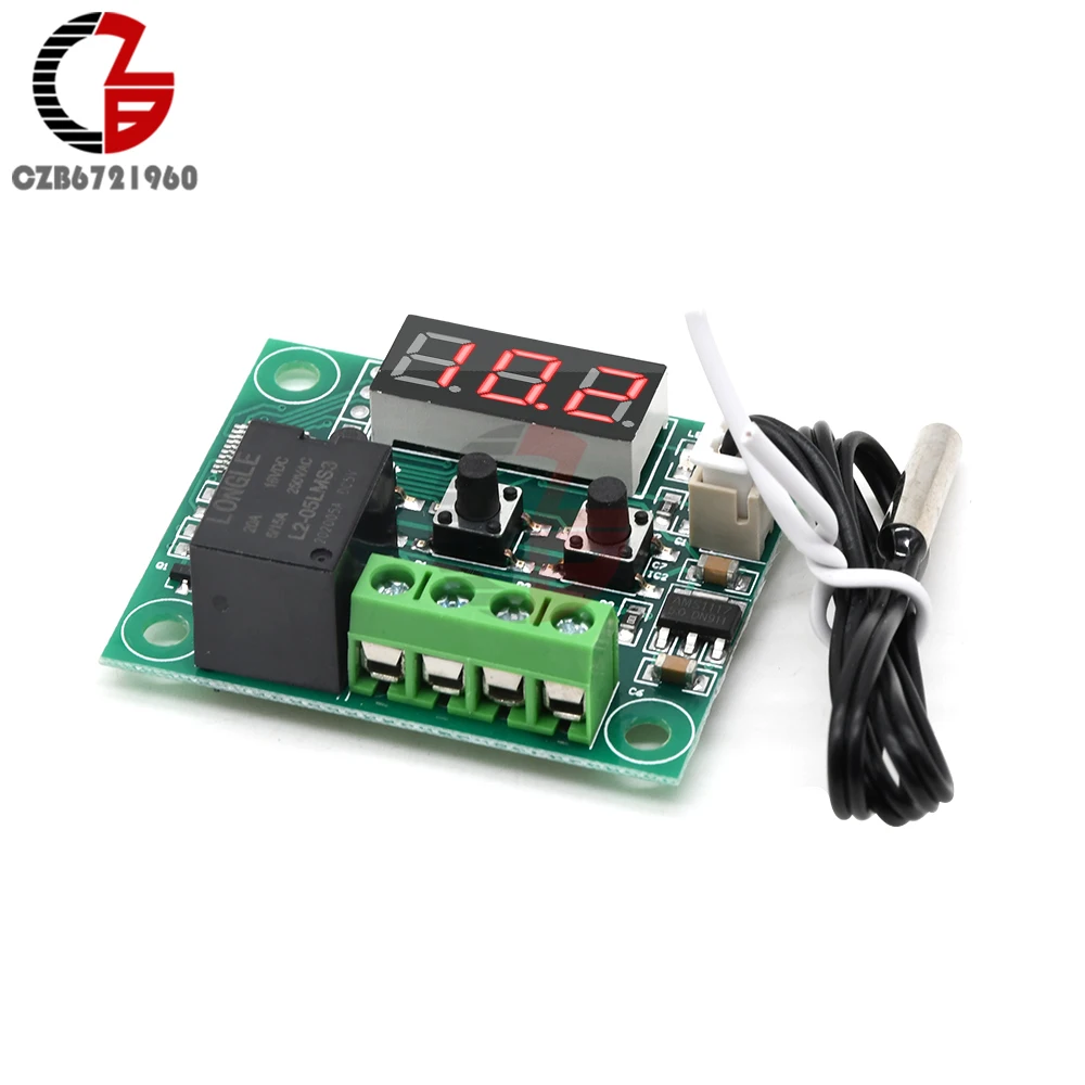 DC 5V W1209 Red LED Digital Thermostat Temperature Controller Regulator Thermometer Fermenter Greenhouse Thermoregulator