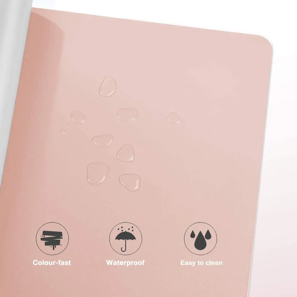 Double-Side Portable Large Mouse Pad Gamer Waterproof PU Leather Desk Mat Computer Mousepad Keyboard Table Cover for Dota(60x30)