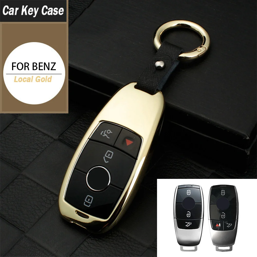 

Zinc Alloy Car Key Cover Case for Mercedes Benz E Class W213 W205 E200 E260 E300 E320 AMG CLA 2019 2020 Fob Shell Accessories