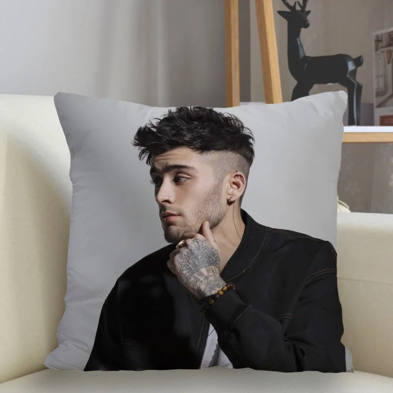 Musife Zayn Malik Pillowcase Custom Square Pillow Cover Case Zipper Pillowcase 35*35,40*40,45*45cm Drop Shipping