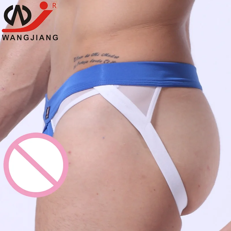 WJ Jockstrap Gay Mens Thongs Erotic Transparent For Thong Gay Men Underwear Sexy Erotic Homens Ropa Lingerie Men lace pant