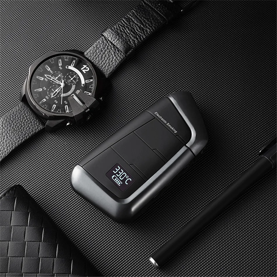 ZZtech Mới Thuốc Lá Điện Tử DY618 Với Màn Hình LED Không Lửa Vape Pen Nhiệt Mà Không Đốt Cháy Đầu Đốt Vape Với 2000Mah Vape bộ