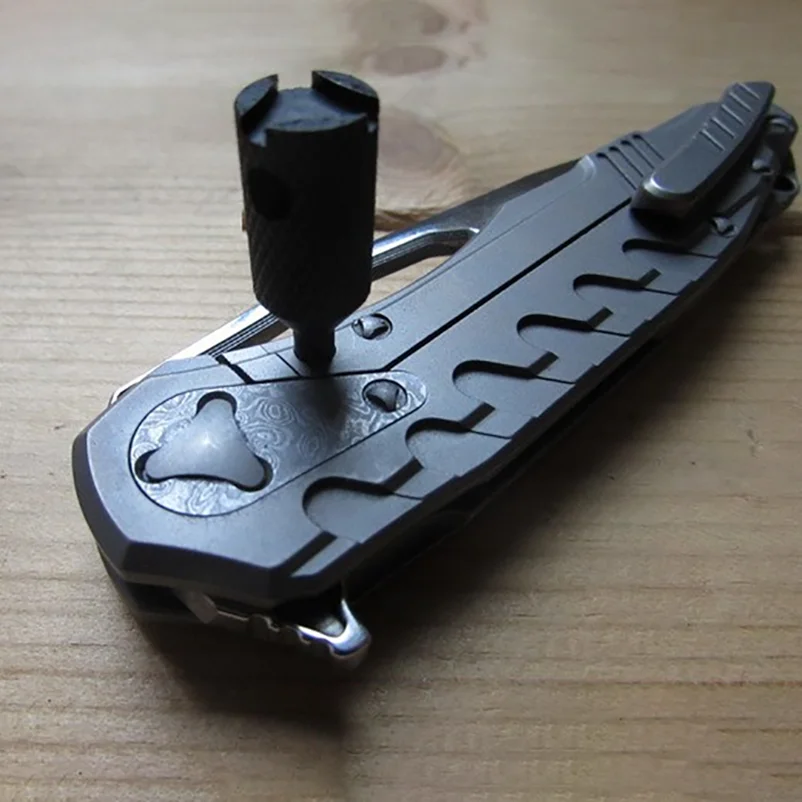 Imagem -04 - Stainless Ssteel mt Microtech Marfione Sigil Fold Knife Handle Spindle Parafusos Removedor Ferramenta Screwdriver Rivet Wrench Spanner Diy