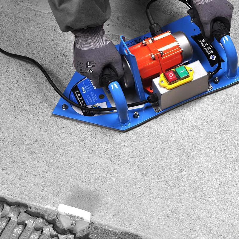 Plug-in vibrator wall and floor tile leveling vibrator tool 220V high frequency large slab tile rock slab paving
