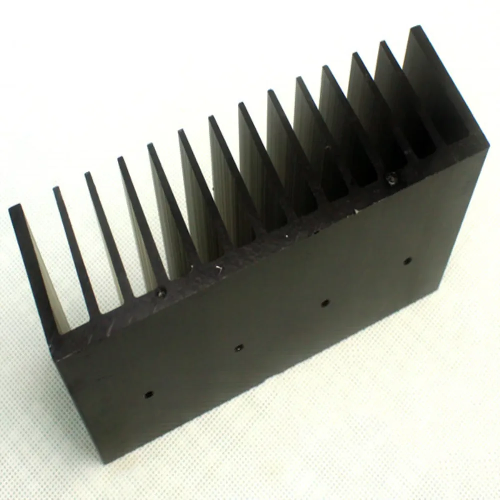 Aluminium Heatsink Volledig Symmetrische Discrete Componenten Hifi Koorts Eindversterker Bord 140*81*44Mm Radiator Voor Lm3886/Tda7293