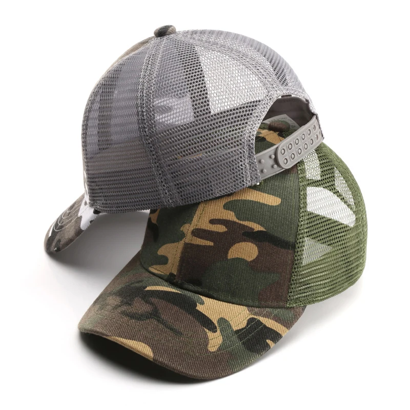 Summer 3-10 Years Old Parent Child All Match Camouflage Mesh Baseball Caps Baby Outdoor Casual Sunscreen Breathable Sunshade T30