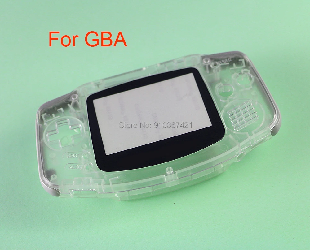 

6sets for Game Boy Advance GBA Full set housing shell cover case w/ conductive rubber pad buttons sticker screw B version