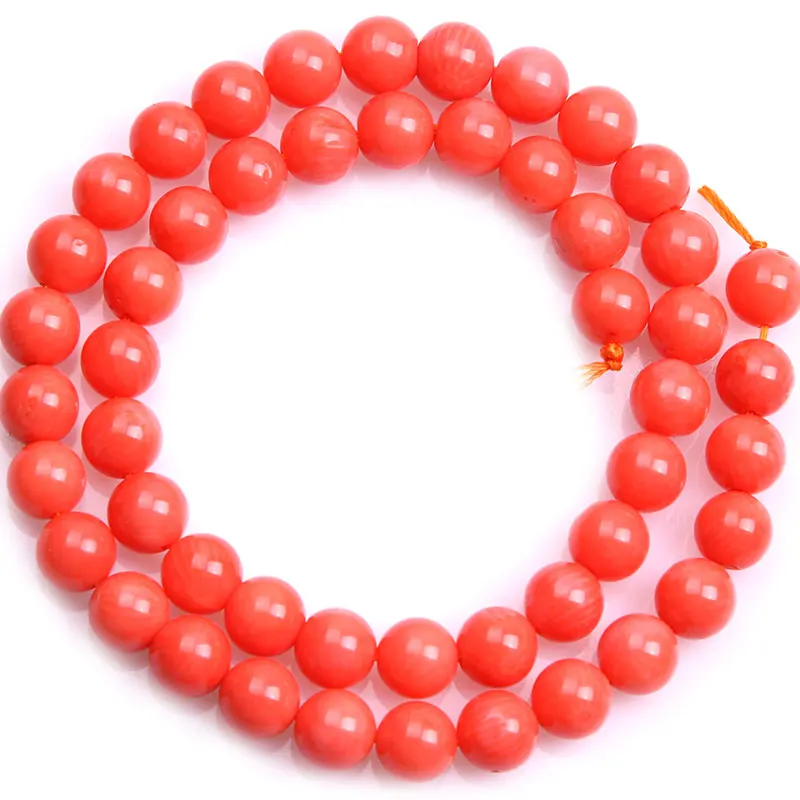 Natural Coral Pink Round For Jewelry Making Strand 15 Inch DIY Acceories Jewelry Beads For Bracelet Necklace 4mm 6mm 8mm