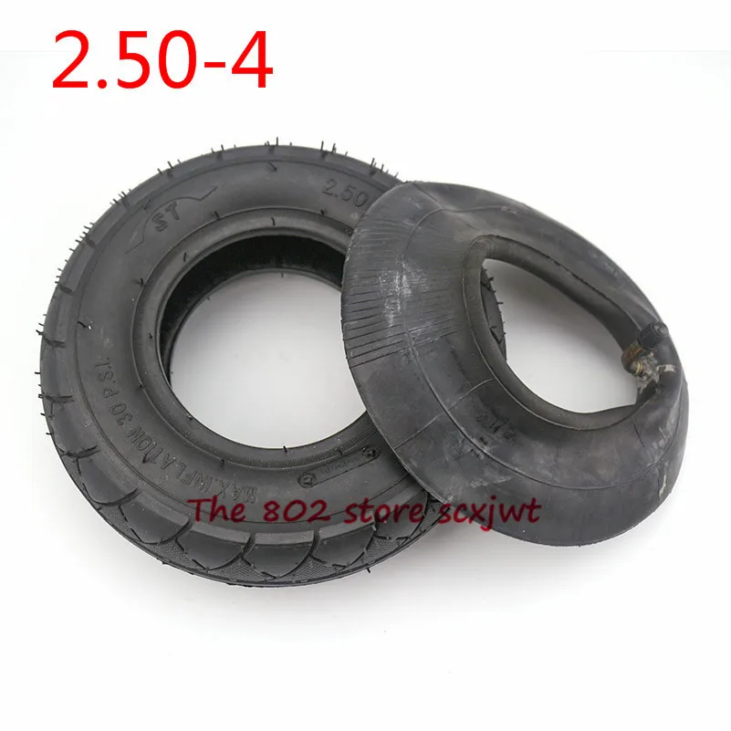 Motorcycle Accessory 2.50-4 Inner  Outer Tire 2.80/  Tube Tyre  for Electric Gas Scooter Wheelchair Wheel