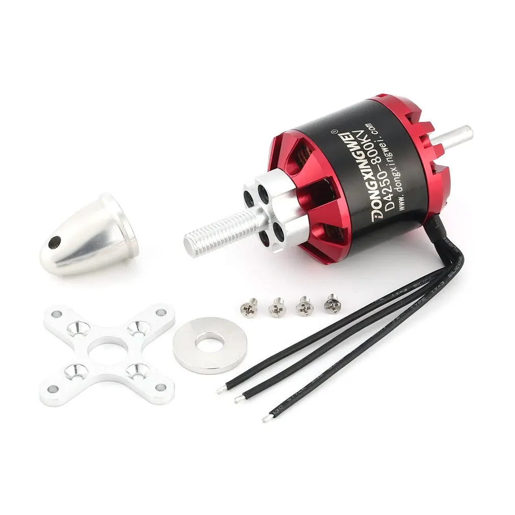 DXW D4250 800KV 3-7S Outrunner Brushless Motor For RC FPV Fixed Wing Drone Airplane Aircraft Quadcopter Multicopter