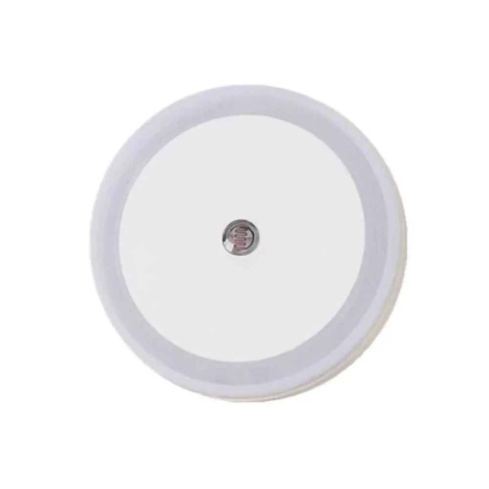 LED Night Lamp EU US Plug Round Intelligent Light Control Sensor Colored Lights for Children's Bedroom Lighting Christmas Gift
