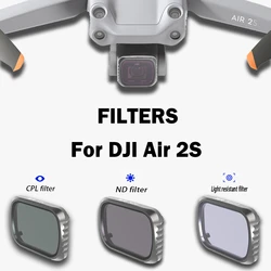 Air2S Lens Filter ND4/8/16 ND32 ND64 ND1000/CPL/UV/GND Gradient Star Night Lens Filters for DJI Mavic Air 2S Drone Accessories