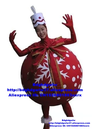 Christmas Gift Christmas Ball Mascot Costume Adult Cartoon Character Outfit Promotion Ambassador Sports Carnival zx1559