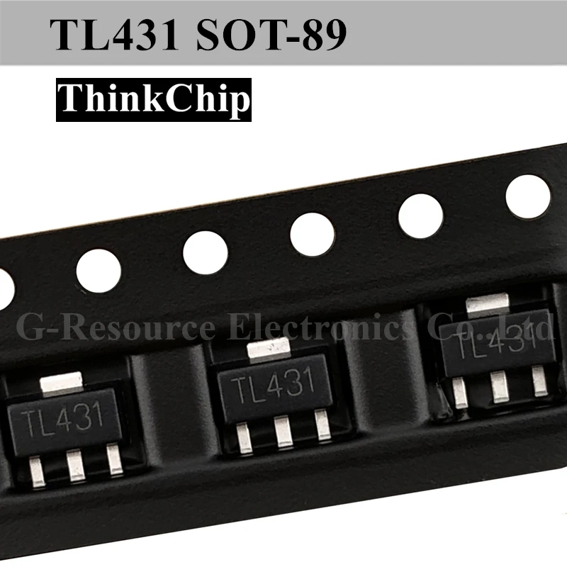 (20 pcs) TL431 431 SOT-89 Voltage regulator triode (Marking 431)