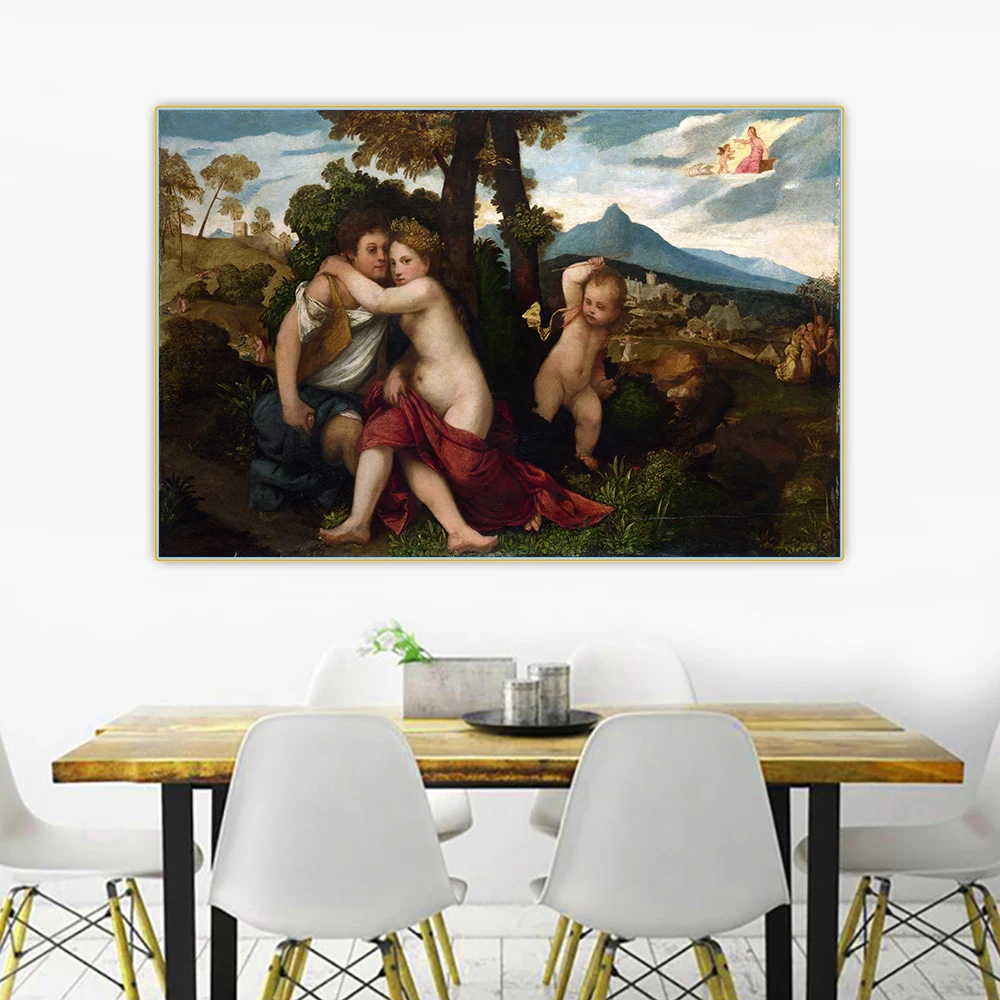 

Citon Tiziano Vecellio《Mythological Scene》Canvas Art Oil Painting Artwork Poster Picture Wall Decor Home Interior Decoration