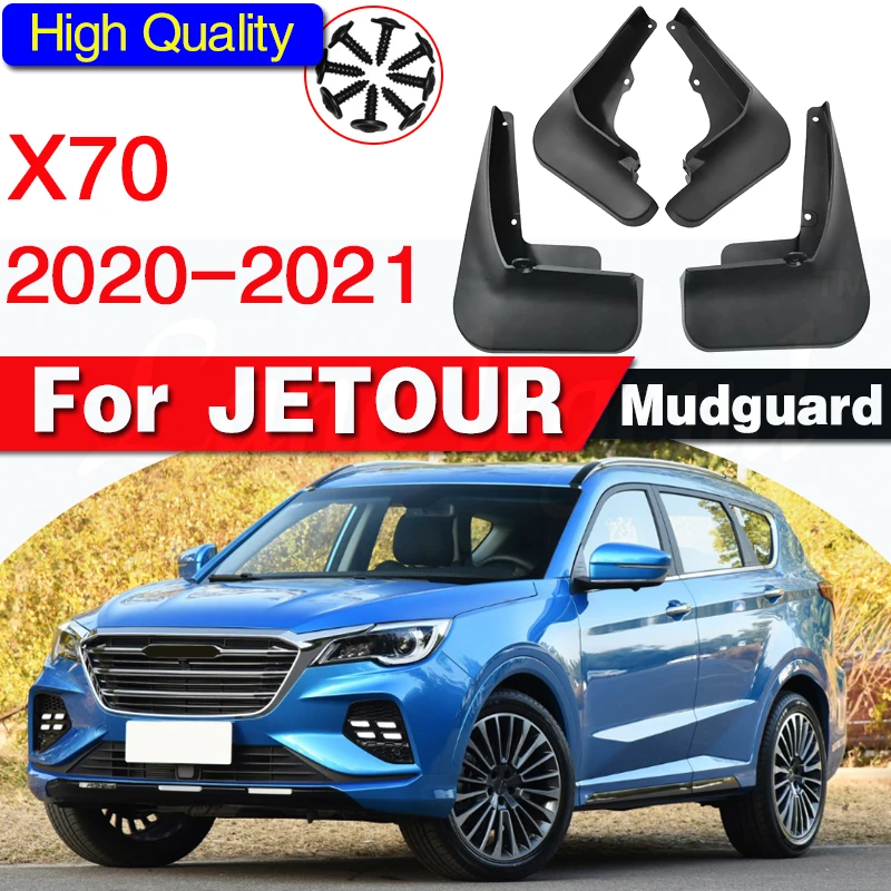 Set Molded Mud Flaps For JETOUR X70 2020 2021 Mudflaps Splash Guards Mud Flap Mudguards Fender Front Rear Accessories