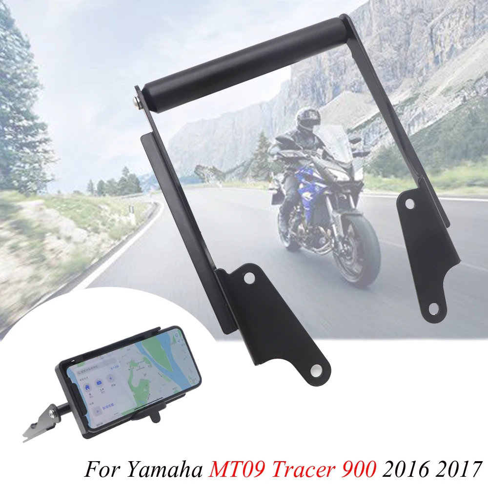 

Для Yamaha MT 09 MT09 Tracer 900 2016 2017 Новинка крепление для GPS навигации смартфона Монтажный кронштейн адаптер держатель