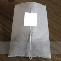 100Pcs/Lot Personality Lace Heat-Sealing Tea Bags Empty Filter Bag Paper With White Tag 7*9cm