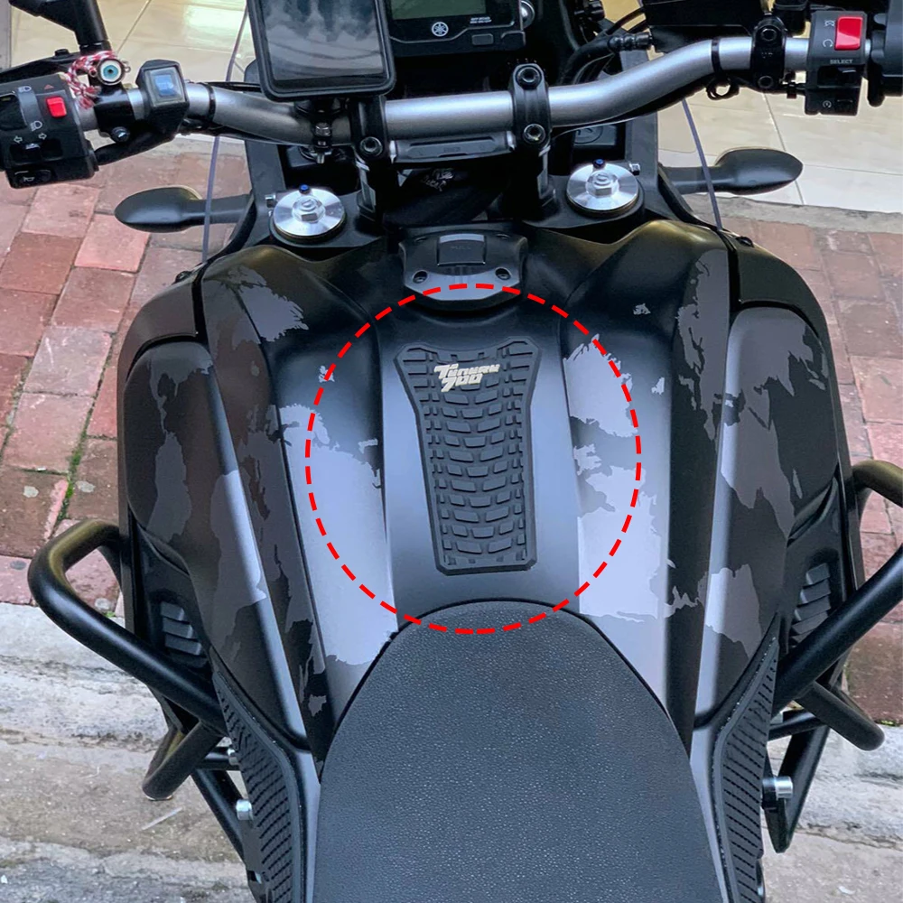 

2021 Motorcycle Non-slip Side Fuel Tank Stickers Waterproof Pad Rubber Sticker FOR YAMAHA Tenere 700 T700 XTZ 700