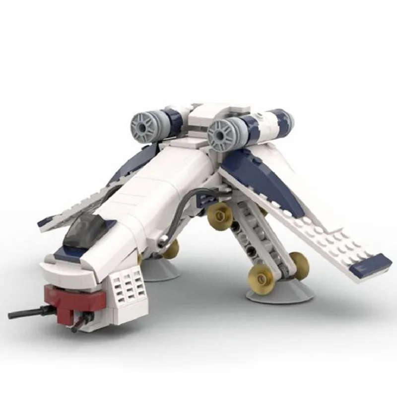 Bloques de construcción para niños, juguete de ladrillos para armar nave espacial con andador, serie Republic, ideal para regalo, código 2021, MOC-51483