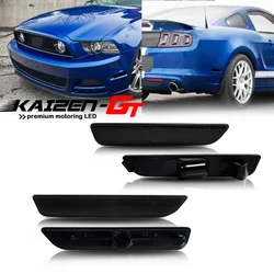 Smoked Lens Car Front / Rear Bumper Side Marker Light Housing Shells For Ford Mustang 2010 2011 2012 2013 2014 No Bulb / Socket