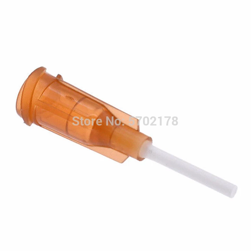 Seringa misturada de plástico com agulhas, acessório de plástico diy com ponta flexível para distribuição de cola, 14-25ga, 120 peças
