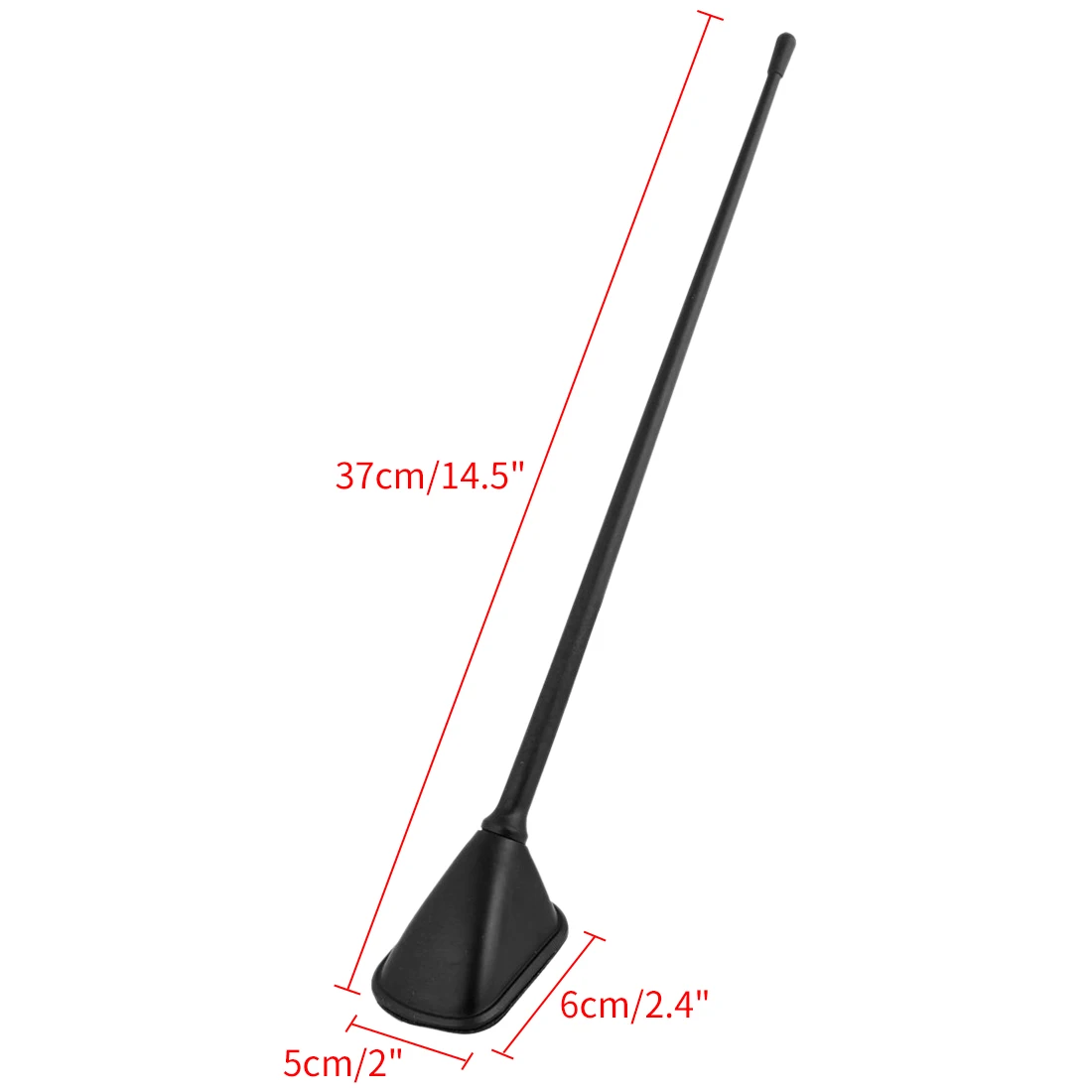 X Autohaux 21/23/24/37cm Universal Self Adhesive Car Roof Radio Signal Aerial Antenna Decorate Black Car Decorative Antenna