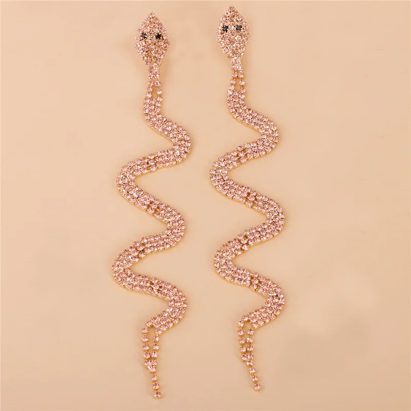 JUJIA Tassel Earrings Fashion Famous Luxury Brand Designers Long Charm Snake Dangle Earrings Brincos For Women image 4