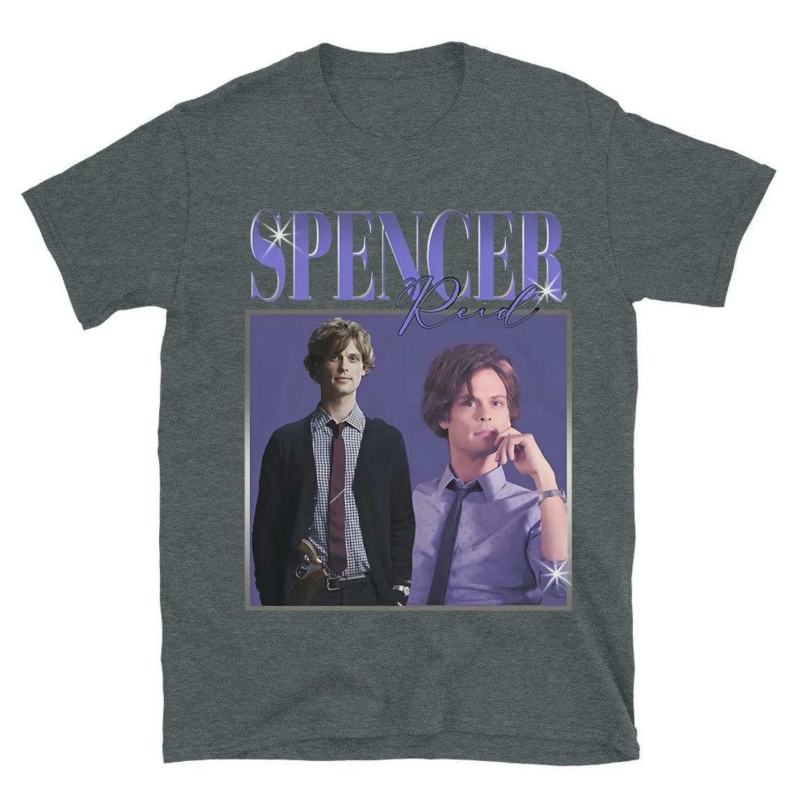 Vintage Spencer Reid T-shirt Criminal Minds TV Series Homage T-shirt Matthew Gray Gubler Tees Tv Show Inspired Fans Tees