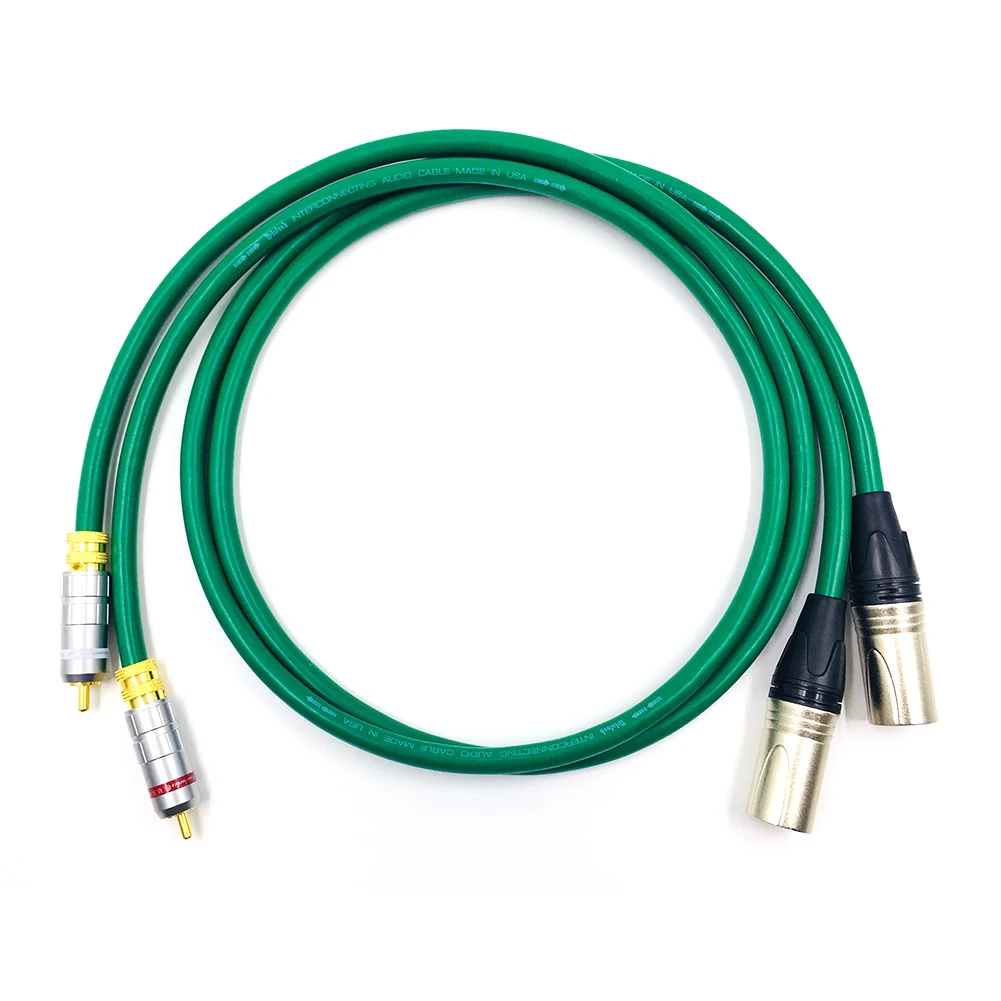 HIFI MCINTOSH Audio cable 2 XLR Male to 2 RCA Male Quality Cables 2XLR to 2RCA, Dual XLR Male to Dual RCA