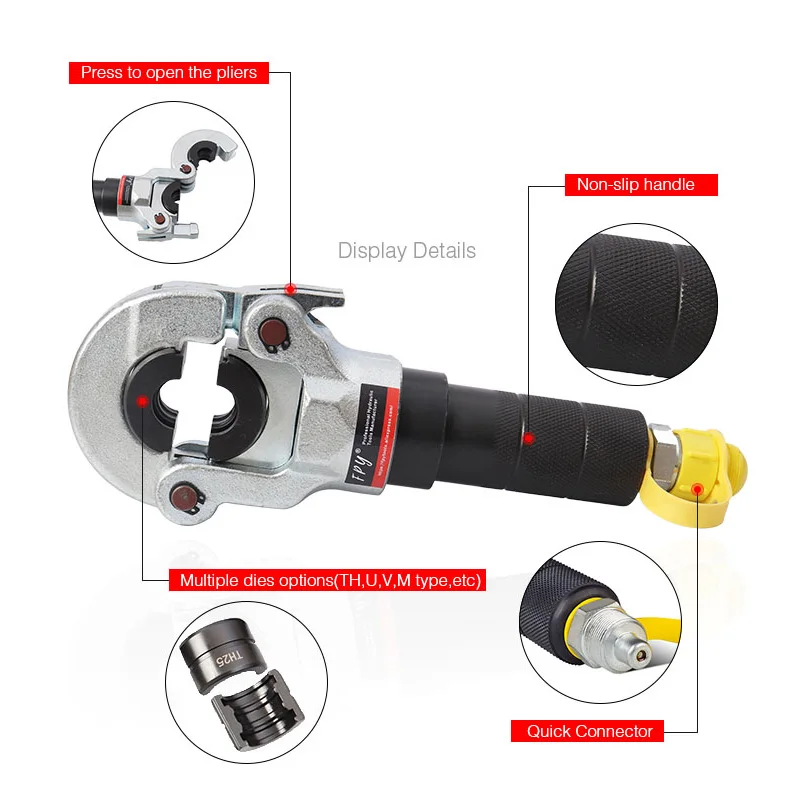 Imagem -03 - Ferramenta de Compressão Tubulação Hidráulica de Alumínio e Plástico para Encanamento Tubulação de Aquecimento de Piso Estrutura de Pressão