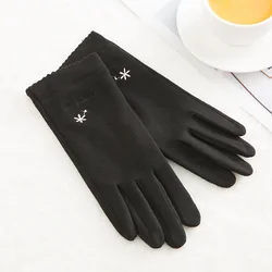 Fashion Women Autumn Winter Warm Sports Fitness Touch Screen Cycling Thin Mittens Female Wool Knit Cashmere Gloves C70