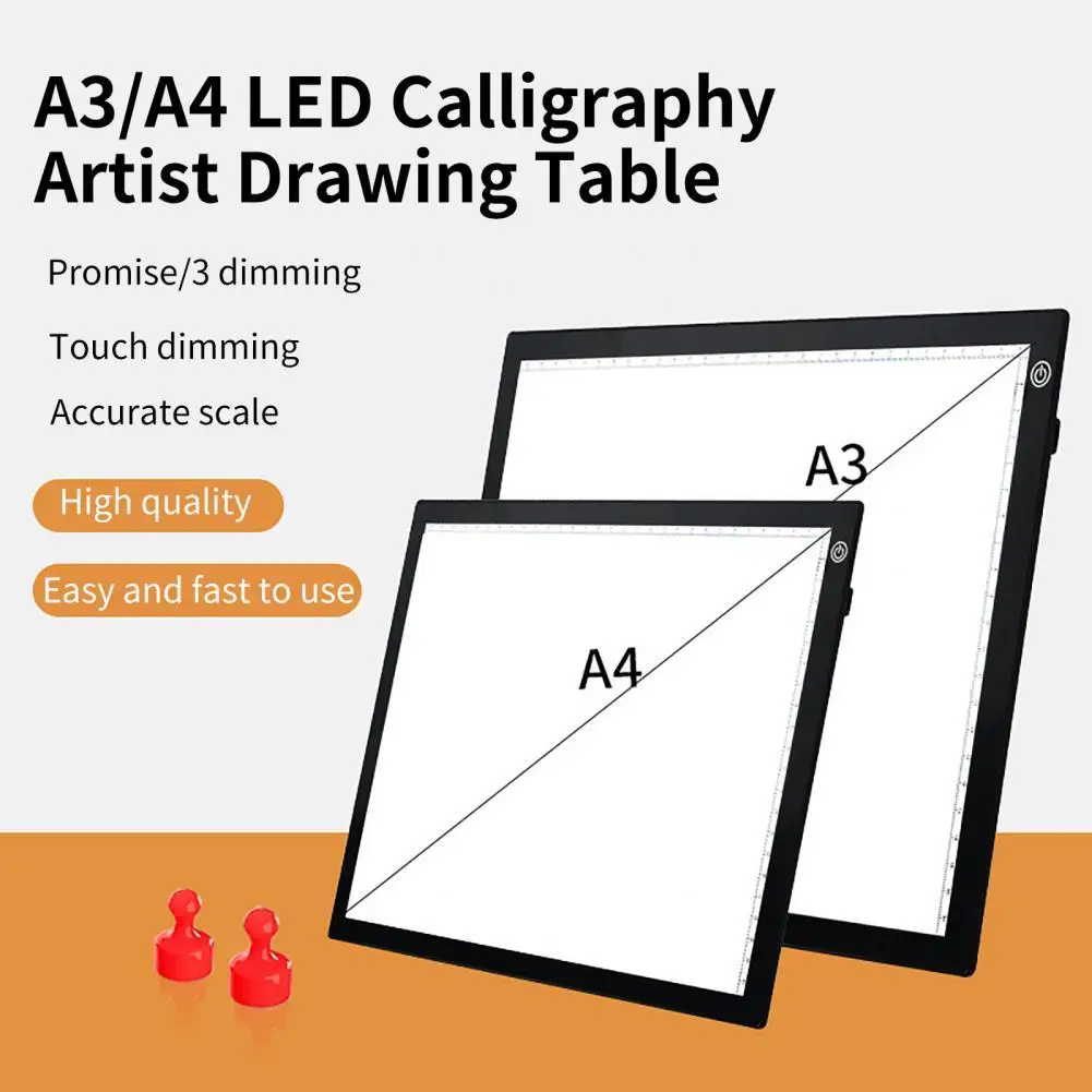 Tracing Copy Board Strong Suction Anti-skid Ultra-thin A3 A4 LED Calligraphy Artist Drawing Table for Animation