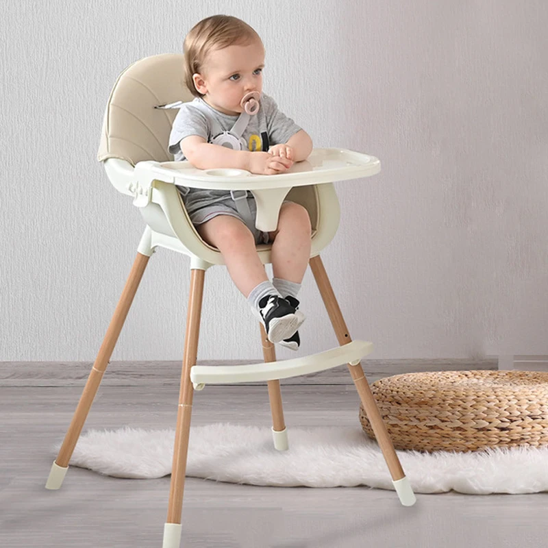 Children\'s Dining Chair Foldable Portable Baby Table Chair Multi-function Seat With Seat Belt For 5 month-6 years old