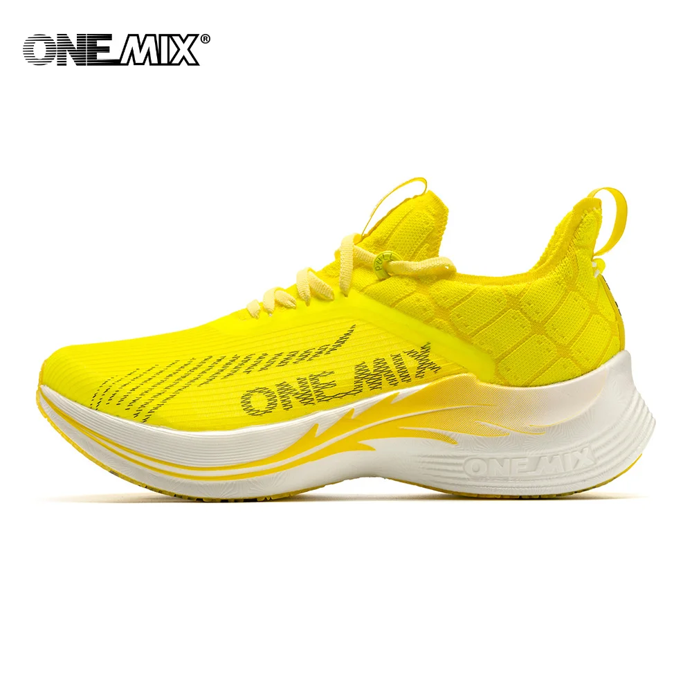 ONEMIX płyta węglowa trampki profesjonalne stabilne buty do biegania oddychające wsparcie Shock-relief ultralekkie buty sportowe z odbiciem