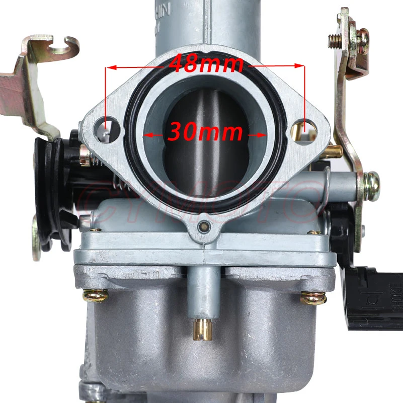 motorcycle PZ30 30mm Carburetor Accelerating Pump Racing 200cc 250cc For Keihin ABM IRBIS TTR 250 With Dual Throttle Cable