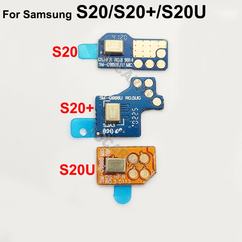 Aocarmo For Samsung Galaxy S20/S20+/S20 Plus/S20U Top Microphone Module Element Noise Reduction Mic Flex Cable Replacement Part