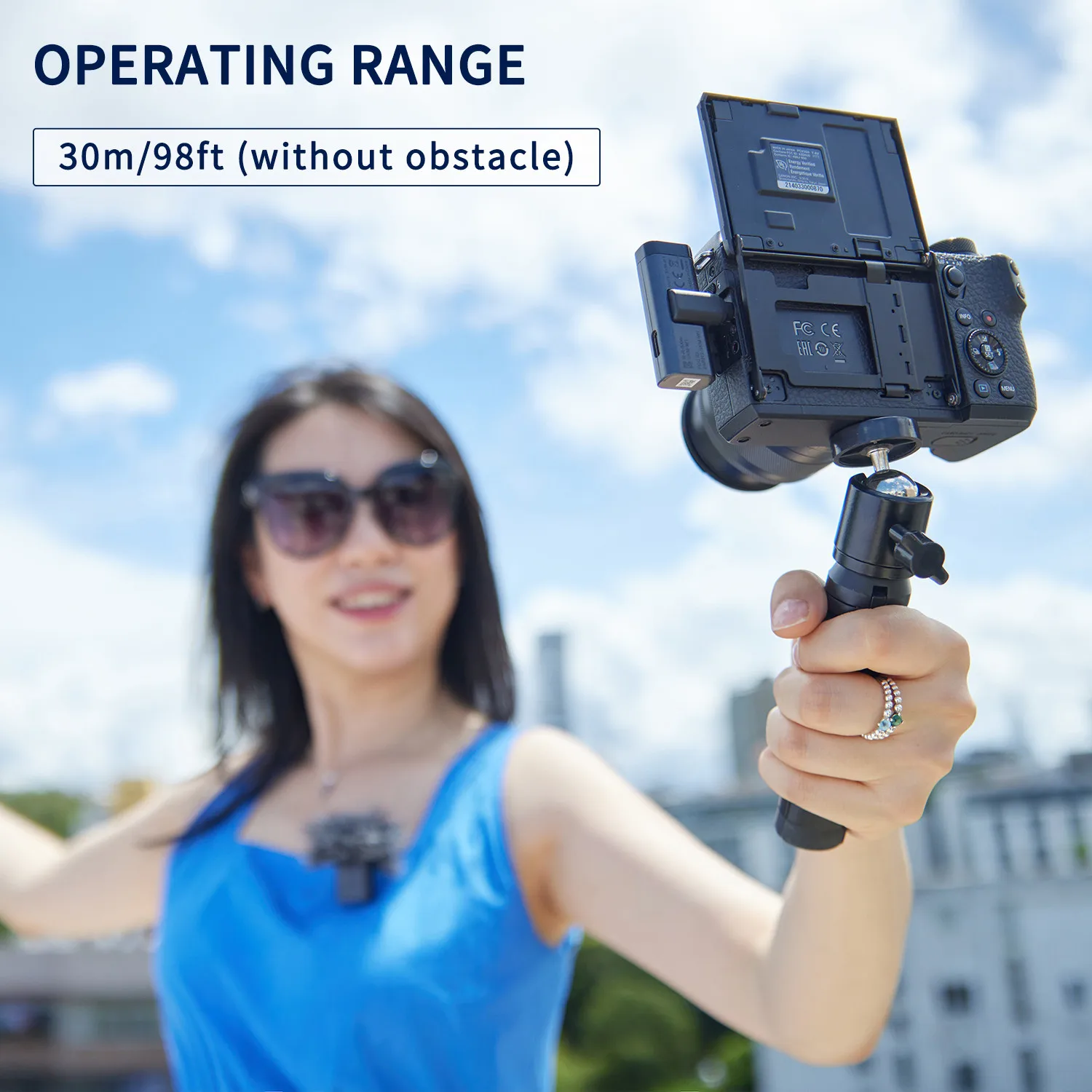 Sevenoak SKM-W1 2.4GHz microfono Lavalier Wireless a condensatore per PC Mobile iPhone Android Streaming registrazione Youtube