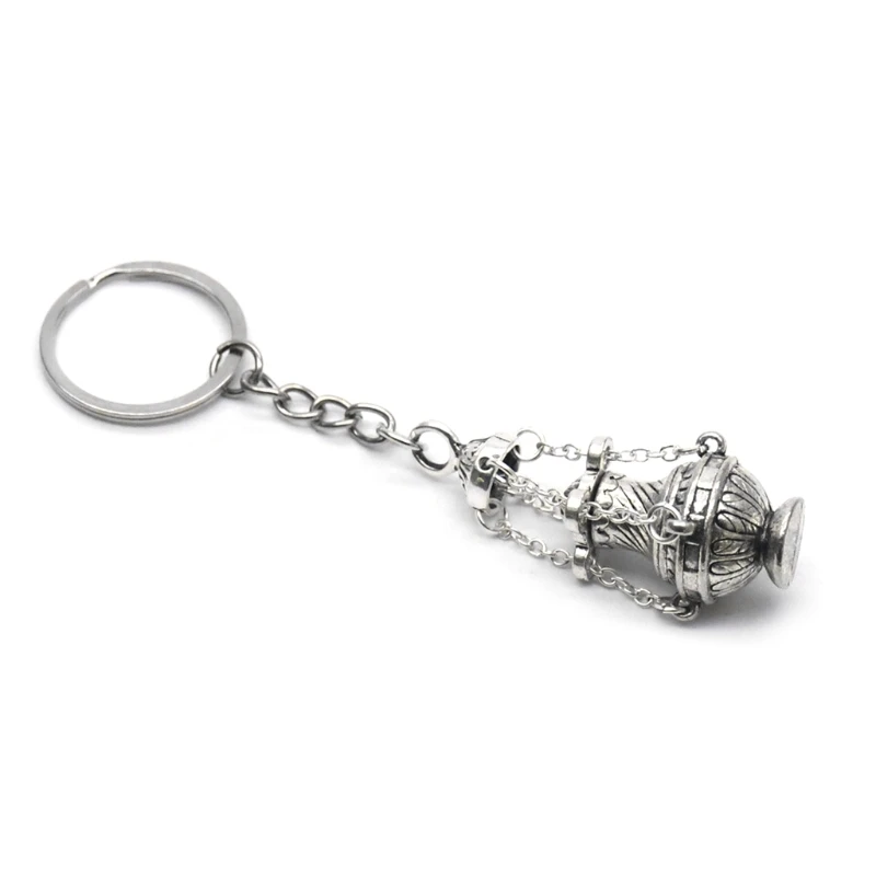 Christian Weihrauch Brenner Keychain Religiöse Schlüssel Ring Tasche Auto Anhänger Keyfob Geschenk Y3NE