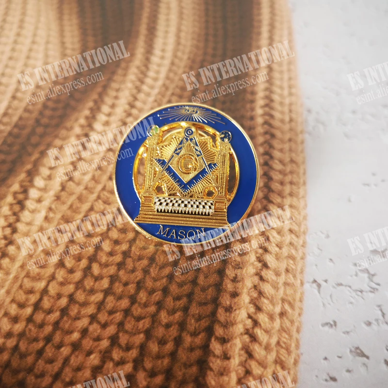 Masonic Lapel Pins Badge Mason Freemason The eye Of God in Solomon\'s Temple And The Eye Of Horus Size 2.5cm anniversary Present