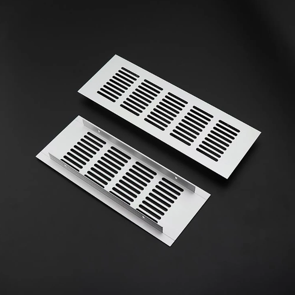 Aluminum alloy cabinet Air Vent black decoration cover Hole plug Ventilation Grille for Wardrobes Cupboar Hardware Accessories