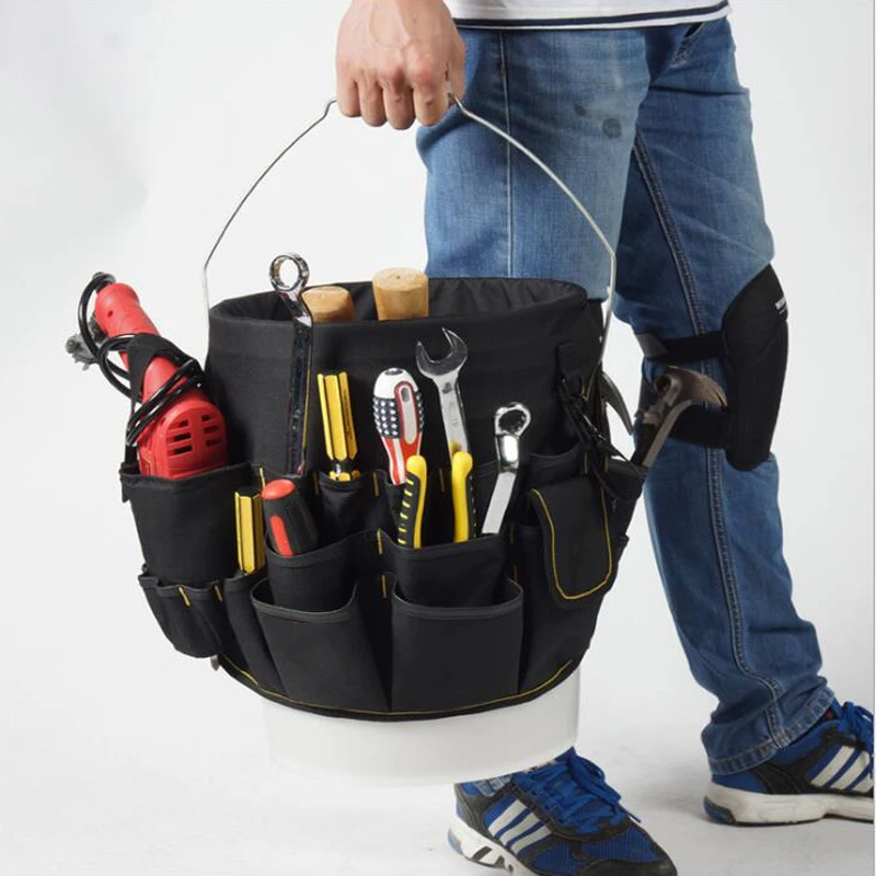 Kit di riparazione multifunzione borsa per attrezzi a secchiello elettrico borsa per attrezzi da giardino per attrezzi da giardino Kit di riparazione per attrezzi da costruzione