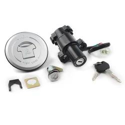 Motorcycle 4 Pin Ignition Switch Seat Lock Fuel Gas Cap Tank Cover 2 Keys For HONDA CB250 FMX 650 2005-2006 & CBR600RR 2003-2006