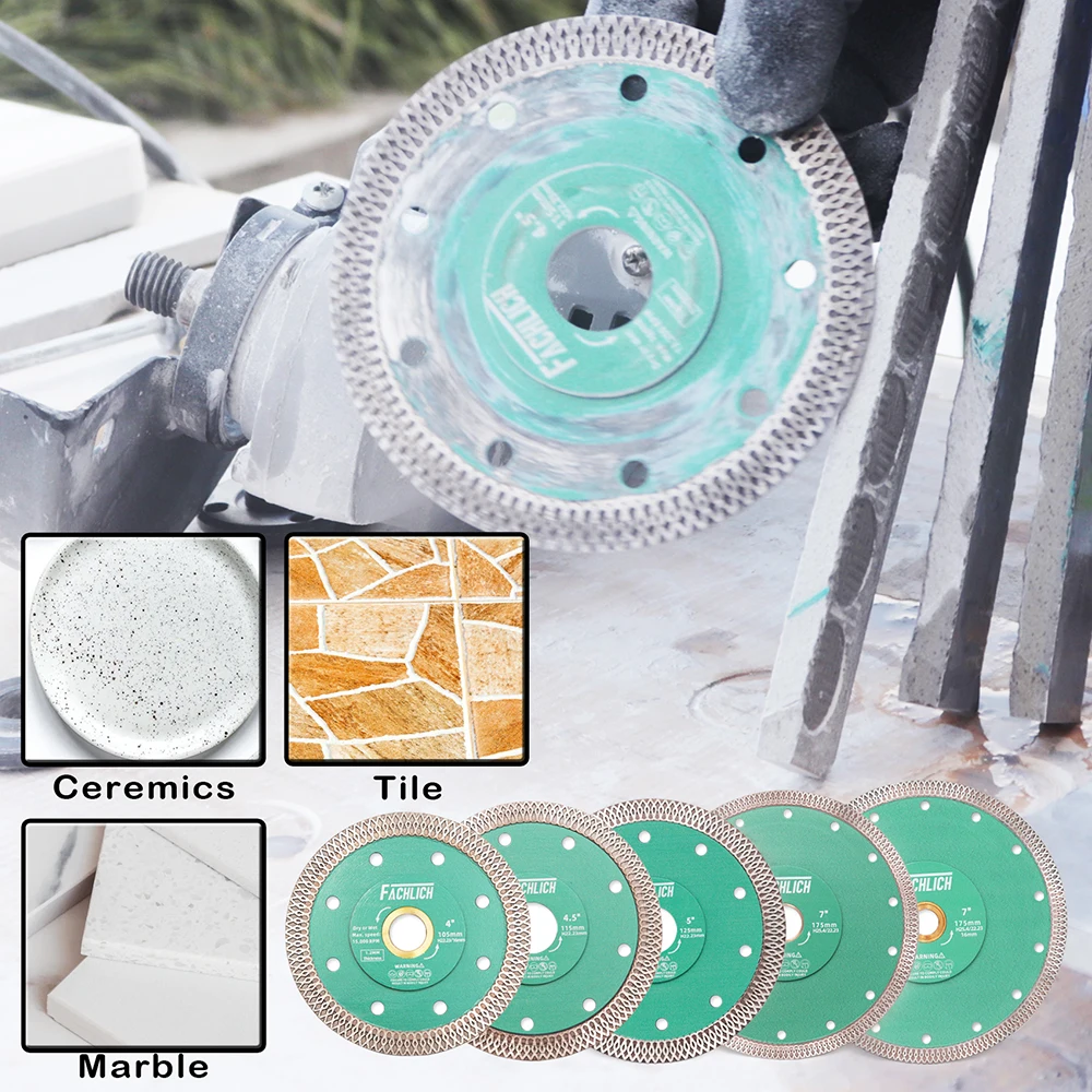 5pcs 125mm Diamond Saw Blade Disc Porcelain Tile Ceramic Granite Marble Cutting Blades For Angle Grinder Stone Saw Blade